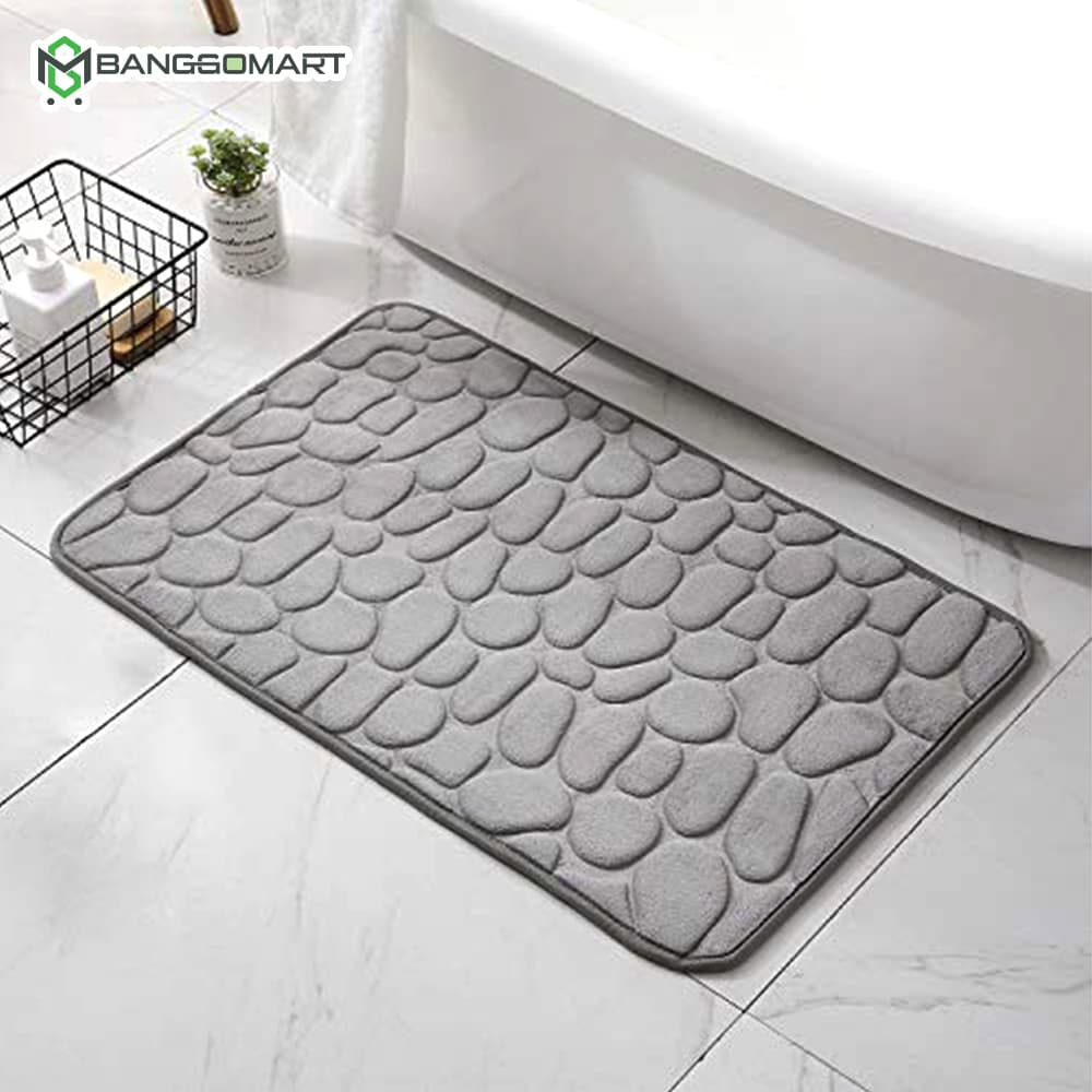 Cobblestone Embossed Super Water Absorbing Quick Drying Floor Mat
