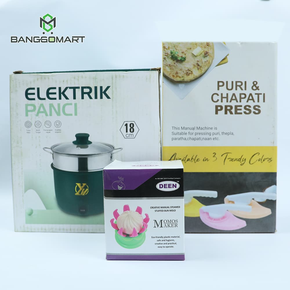 Electric Panci Non stick & Momos Maker Combo
