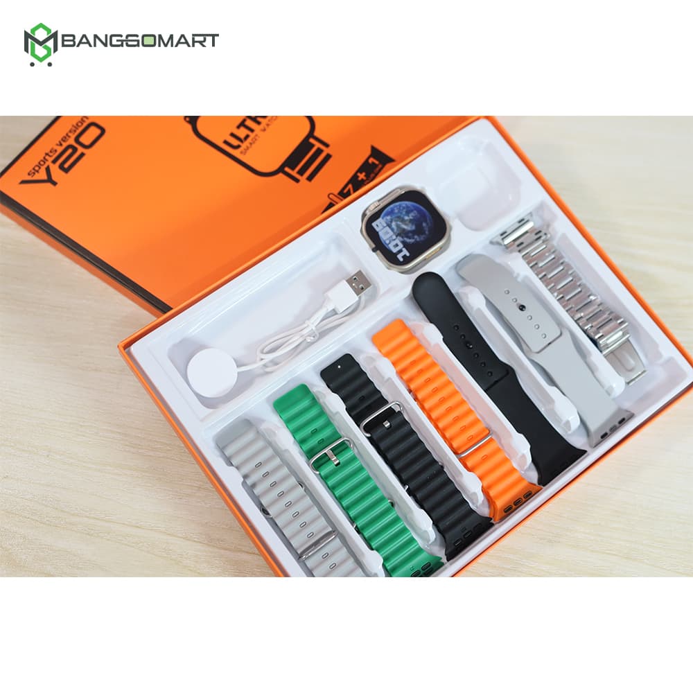 Y20 Ultra Smart Watch Sports Version with 7 Strap